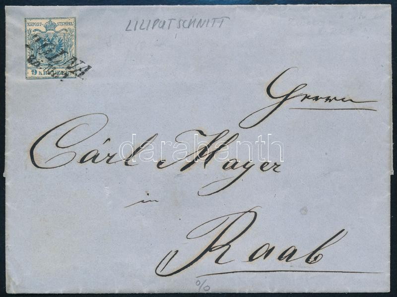 ~1853 9kr on cover 