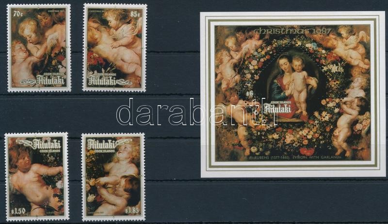 Rubens paintings set + block, Rubens festmények sor + blokk