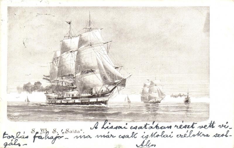 SMS Saida vitorlás korvett / SMS Saida Schraubenkorvette / SMS