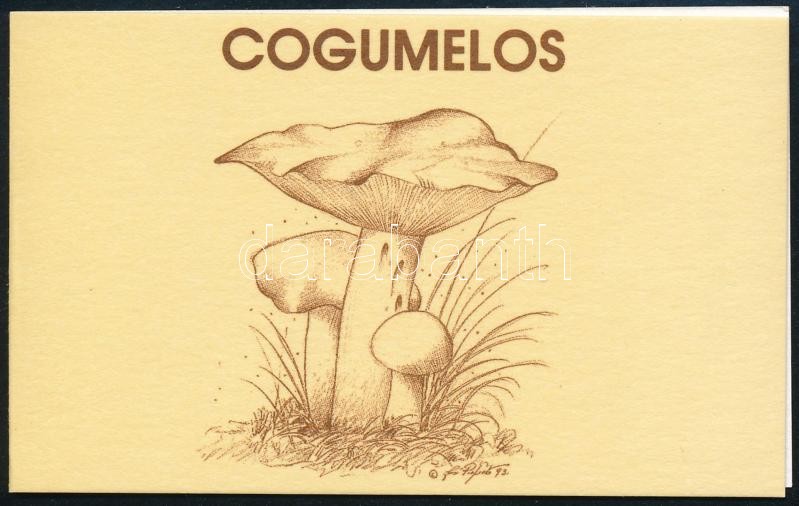 Mushroom stampbooklet, Gomba bélyegfüzet