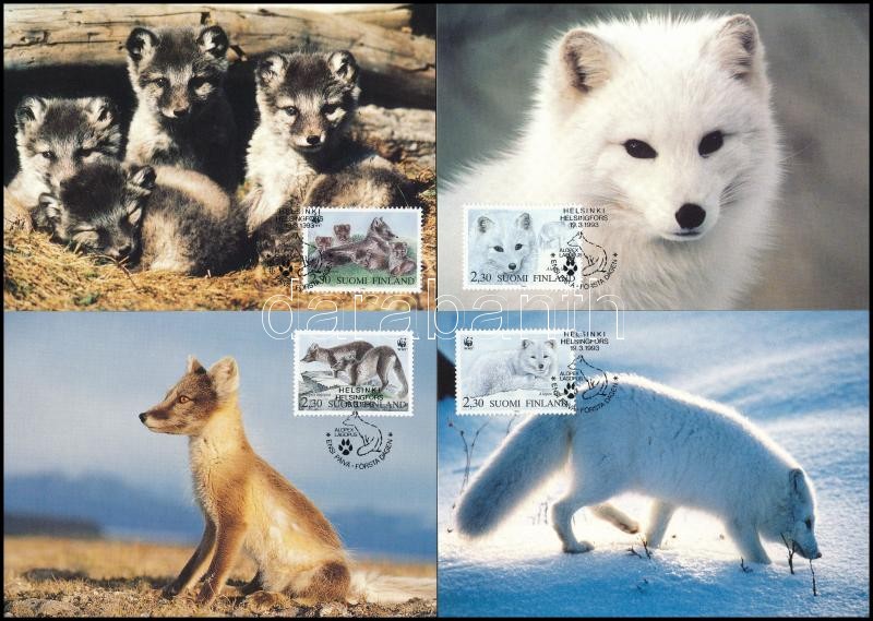 WWF Arctic fox 4 CM, WWF: Sarki róka 4 db CM-en