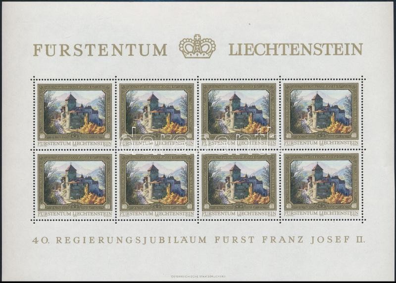 II. Ferenc József jubileuma kisívsor (4 kisív), Franz Joseph II. Jubilee mini sheet set (4pcs)