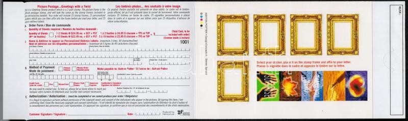 Üdvözlő öntapadós bélyegfüzet, Greetings stamps stamp-booklet
