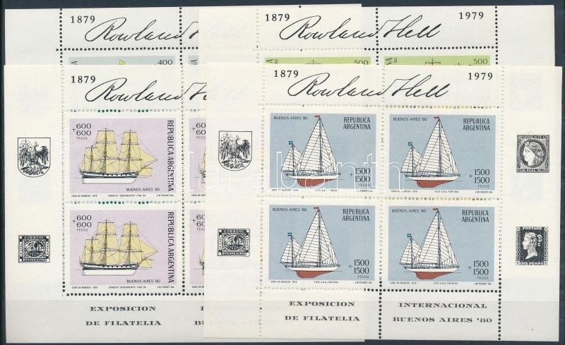 Nemzetközi bélyegkiállítás kisív sor, International Stamp Exhibition mini sheet set