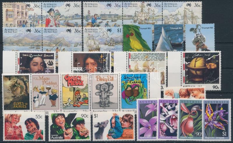 1985-1987 28 diff stamps, 1985-1987 28 klf bélyeg