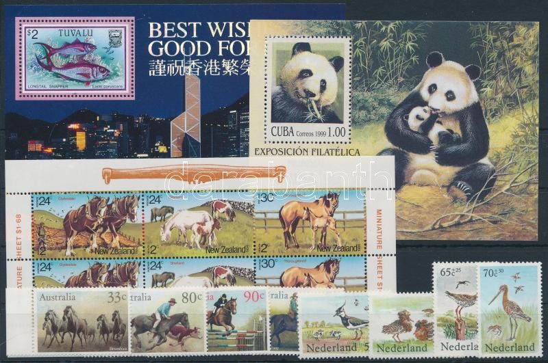 1984-1999 Állat motívum 8 klf bélyeg + 3 klf blokk, 1984-1999 Animals 8 stamps + 3 block