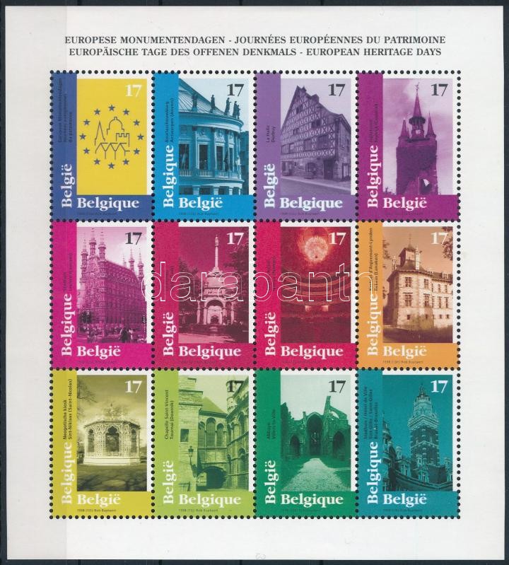 European Heritage Day mini sheet, Európai Örökség Napok kisív