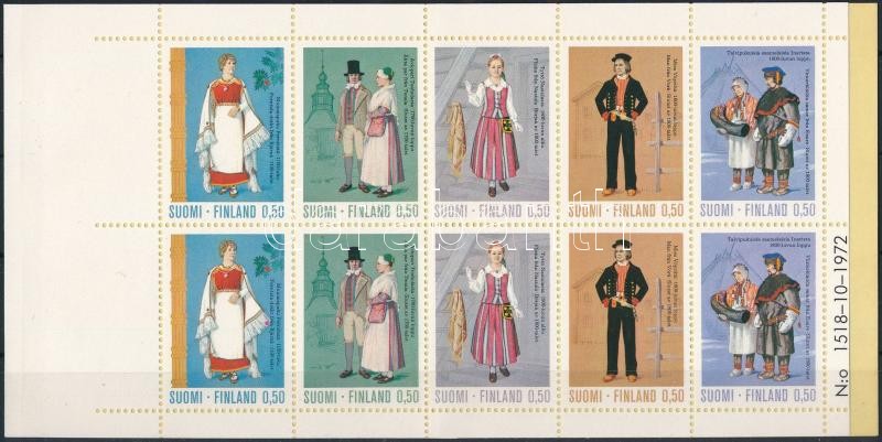 Costumes stamp-booklet, Népviselet bélyegfüzet
