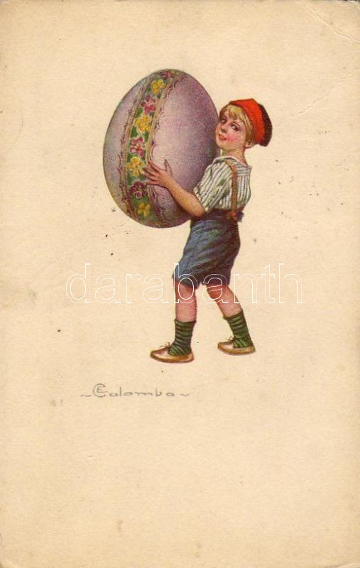 Boy with egg s: Colombo, Fiú tojással s: Colombo