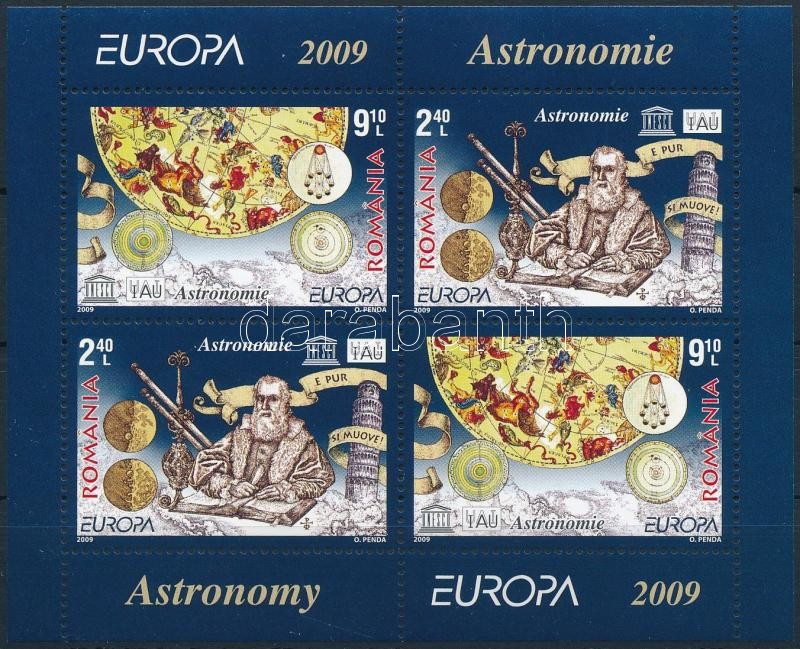 Europe CEPT, Astronomy block, Europa CEPT, Csillagászat blokk