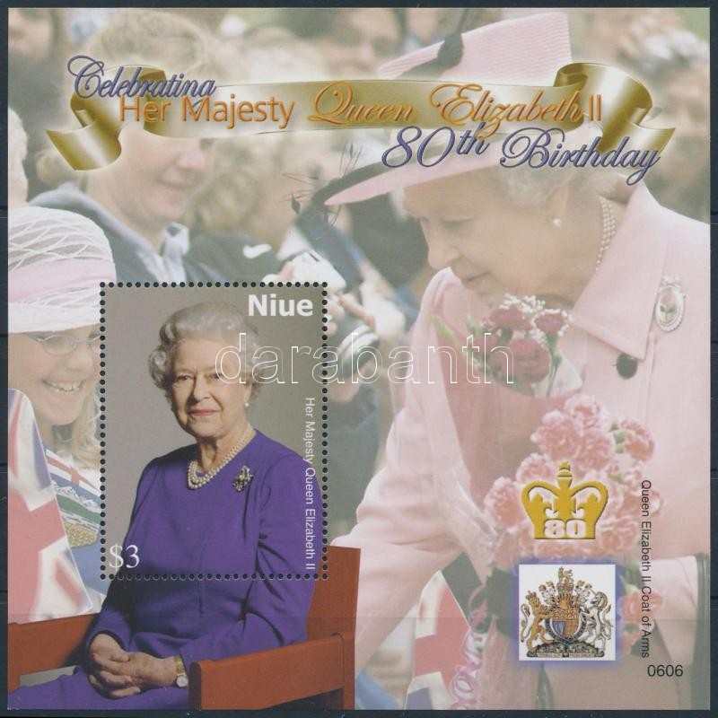 Elizabeth II. block, II. Erzsébet királyné 80. születésnapja blokk