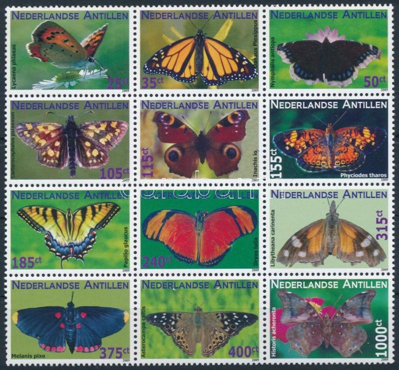 Butterfly block of 12, Lepkék sor 12-es tömbben