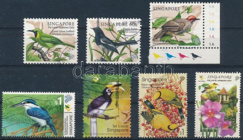 1962-2004 44 Bird stamps, 1962-2004 44 db Madár bélyeg 2 stecklapon