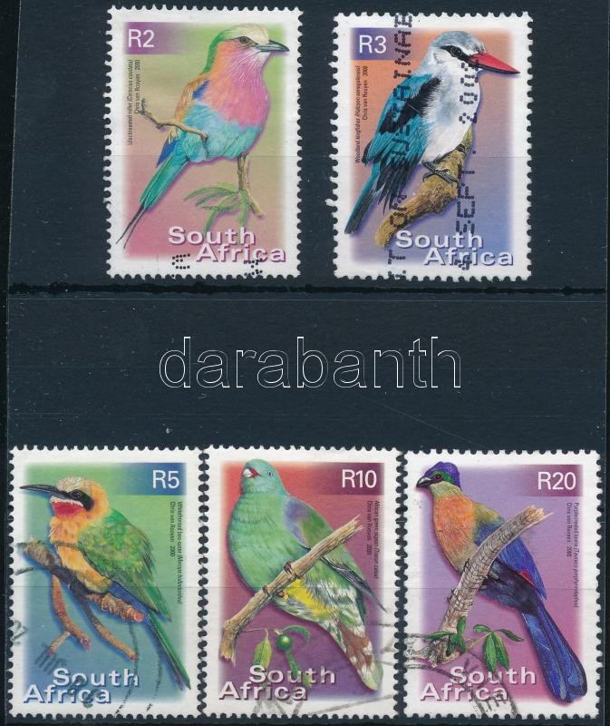 Birds - 5 stamps, Madarak: 5 db bélyeg