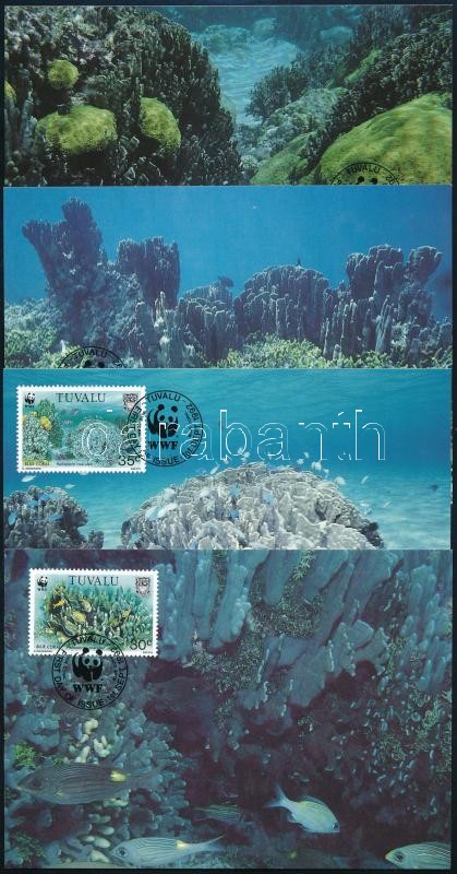 WWF: Kék korall sor 4 CM, WWF Blue coral set 4 CM