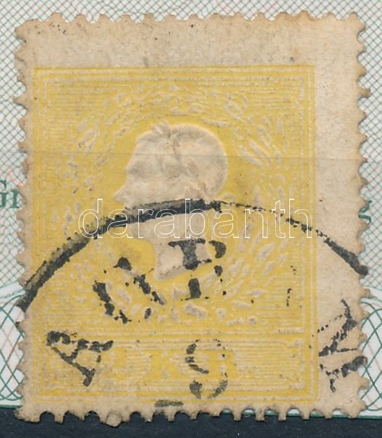 shifted perforation,  Certificate: Steiner, 2kr II. erősen elfogazva 