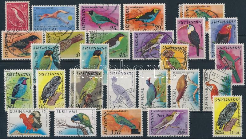 1953-1998 29 Bird stamps, 1953-1998 29 db Madár motívumú bélyeg