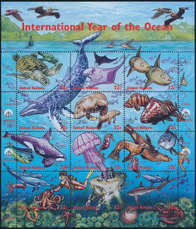 Year of oceans complete sheet, Óceánok éve teljes ív