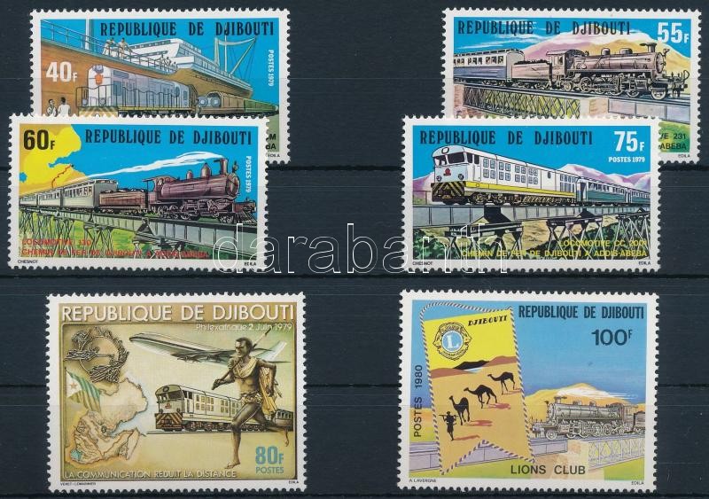 Train 6 stamps, Vonat motívum 6 klf bélyeg