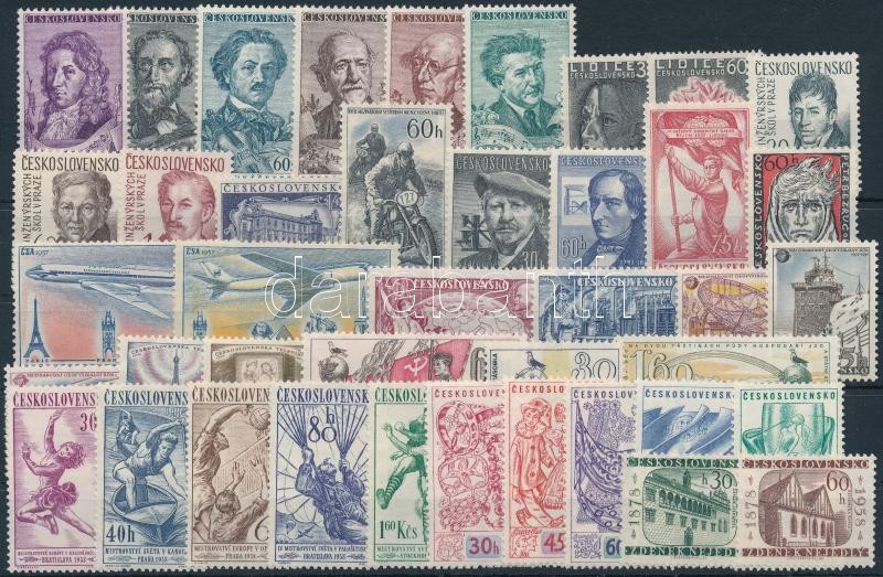 1957-1958 41 stamps, 1957-1958 41 klf bélyeg, közte sorok