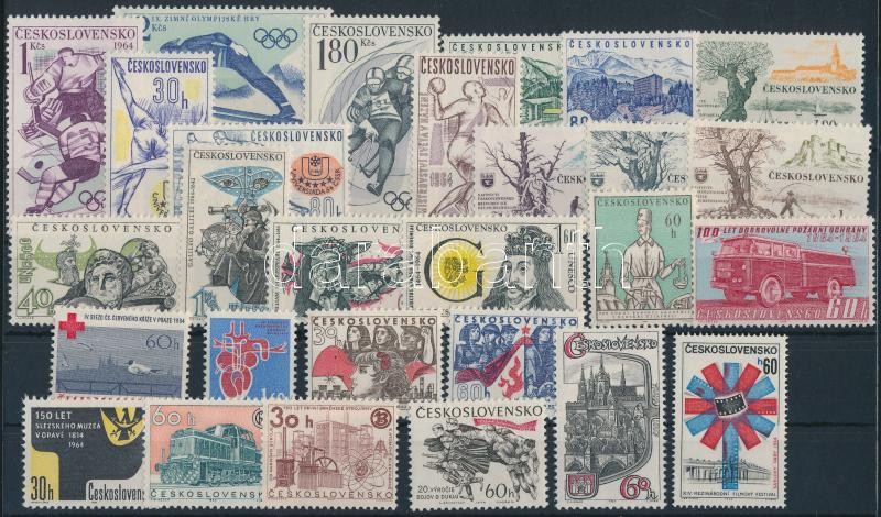 28 stamps, 28 klf bélyeg, csaknem a teljes évfolyam kiadásai