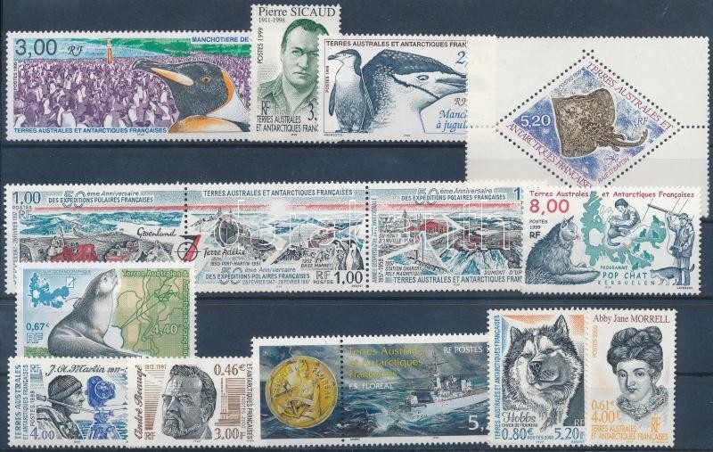 1997-2000 10 stamps +  1set, 1997-2000 10 klf önálló érték + 1 sor