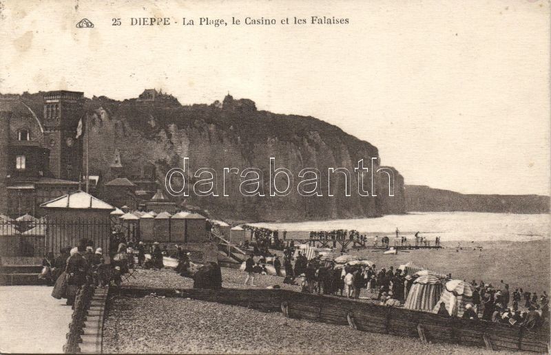 Dieppe, beach, casino, Falaisles