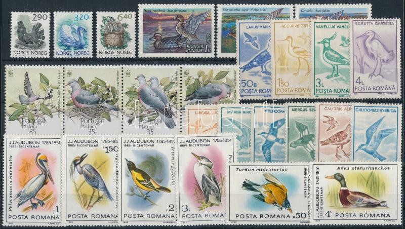 1985-1992 Birds 5 sets, 1985-1992 Madár motívum 5 klf sor