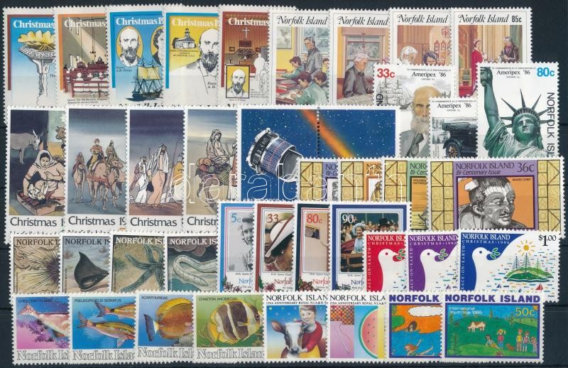 1984-1986 41 stamps, all complete sets, 1984-1986 41 db klf bélyeg, teljes sorok