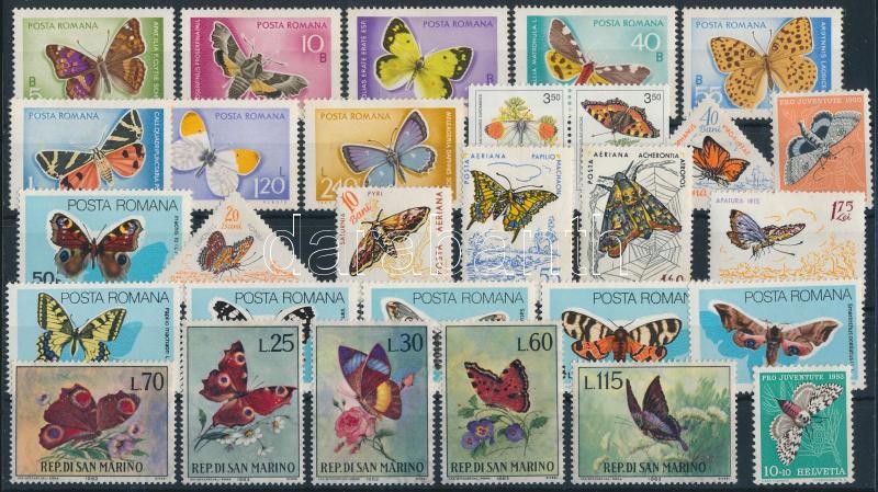 Butterfly 29 stamps, Lepke motívum 29 klf bélyeg