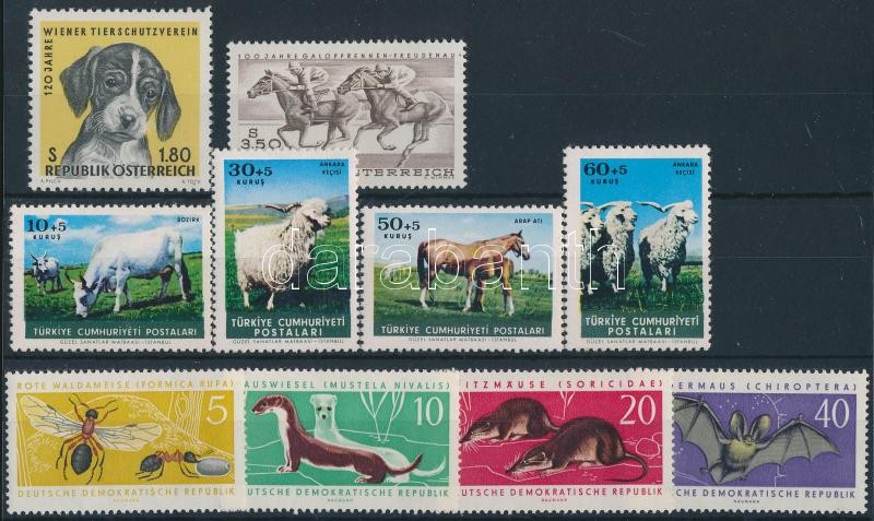 1955-1995 Állat motívum 5 klf sor + 12 db önálló érték, 1955-1995 Animals 5 sets + 12 stamps