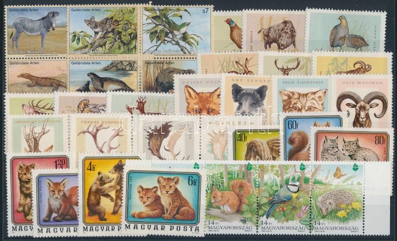 1964-1995 Animals 38 stamps, 1964-1995 Állat motívum összeállítás 38 klf bélyeg