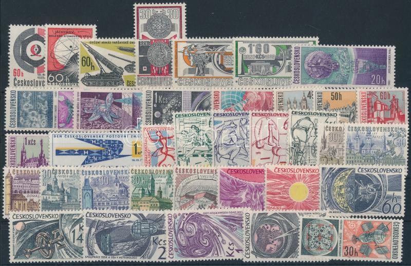 1965-1966 6 set + 5 stamps, 1965-1966 6 klf sor + 5 klf önálló érték