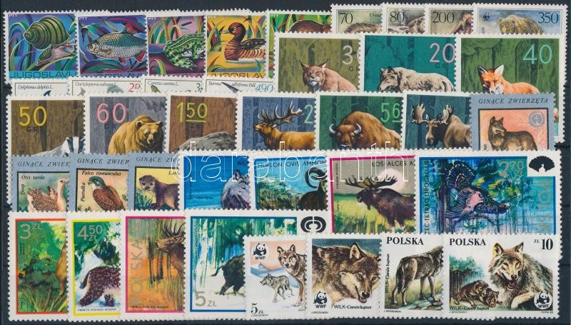 1965-1987 Animals 38 stamps, 1965-1987 Állat motívum összeállítás 38 klf bélyeg