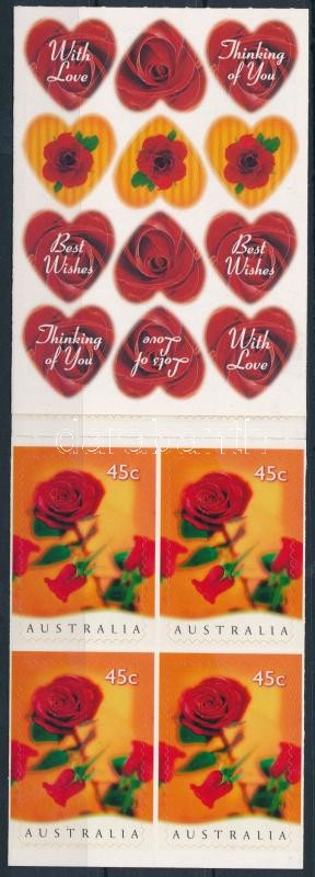 Valentine's Day self-adhesive stamp-booklet, Valentin nap öntapadós bélyegfüzet