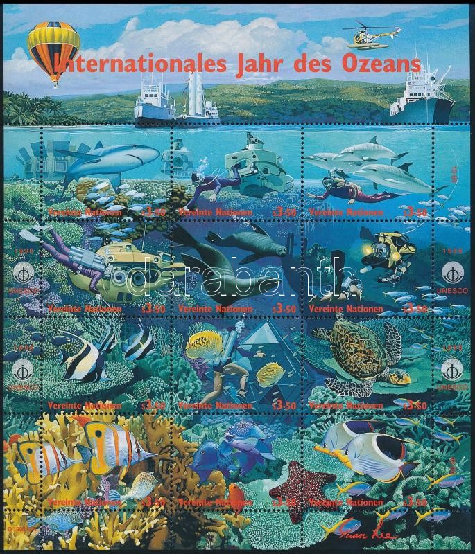 The Ocean's International Year mini sheet, Az óceán nemzetközi éve kisív