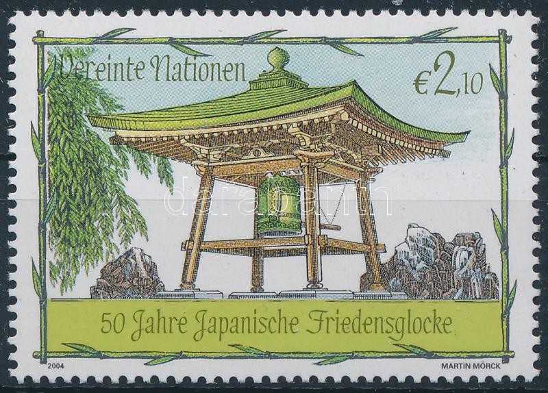 Japanese peace bell stamp, 50 éves a japán békeharang