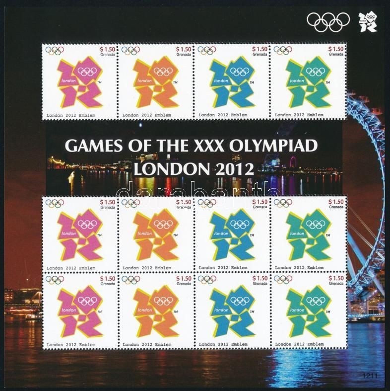 Nyári olimpia kisív, Summer Olympics mini sheet