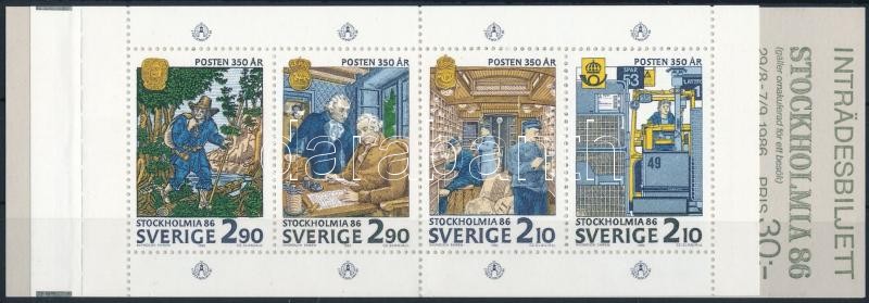 International Stamp Exhibition STOCKHOLMIA stamp-booklet, Nemzetközi Bélyegkiállítás STOCKHOLMIA bélyegfüzet