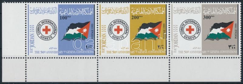 Red Cross margin stripe of 3, Vöröskereszt ívsarki hármascsík