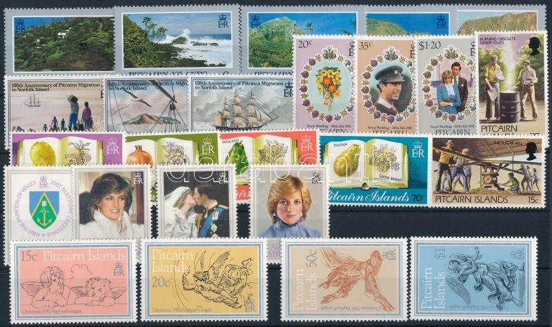 1981-1982 25 stamps, 1981-1982 25 klf bélyeg a teljes két évfolyam kiadásai