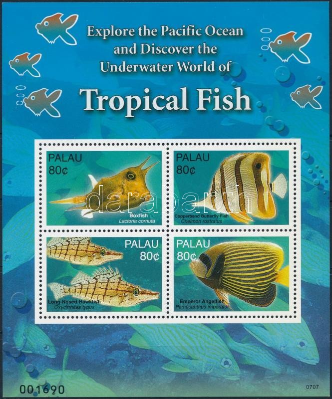 Tropical fish mini sheet, Trópusi halak kisív