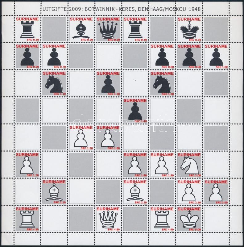 Chess complete sheet, Sakk teljes ív
