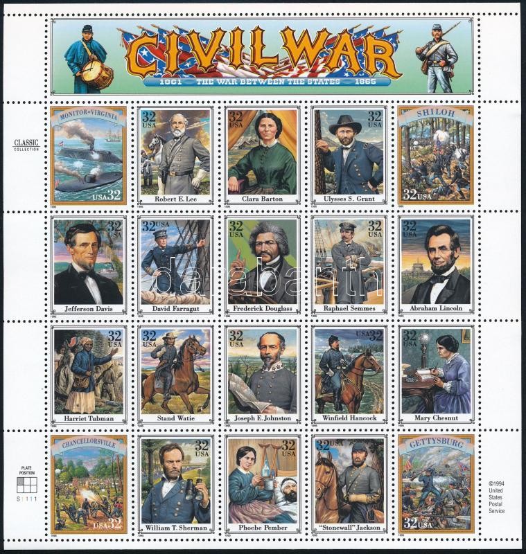 Polgárháború teljes ív, Civil war complete sheet