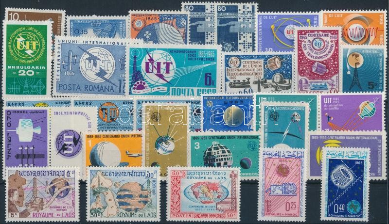 Space travel, space research 31 stamps, Űrutazás, űrkutatás 31 klf bélyeg, közte sorok