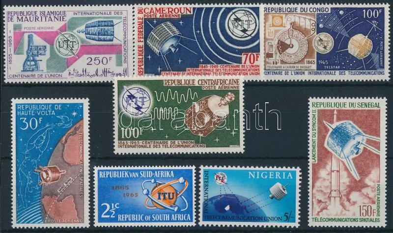 Space travel, space research 8 diff stamps, Űrutazás, űrkutatás 8 klf bélyeg