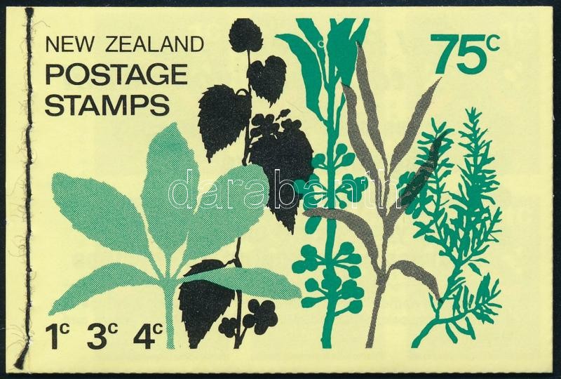 Definitive stamp-booklet with 75c par value, without watermark, Forgalmi bélyegfüzet 75c névértékkel, vízjel nélkül