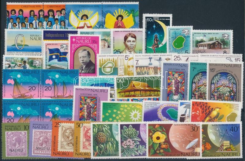 1972-1976 40 klf bélyeg, csaknem a teljes öt évfolyam kiadásai, 40 stamps, almost five full year editions