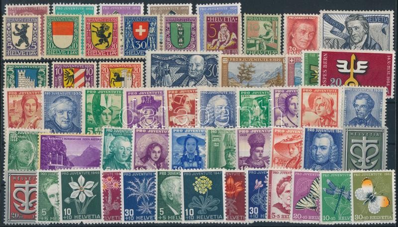 1924-1952 45 stamps, 1924-1952 45 klf bélyeg