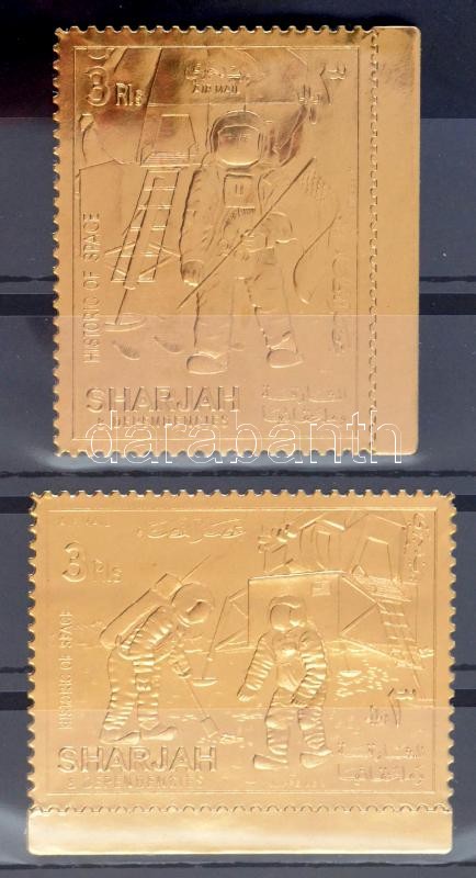 Apollo 11 golden-foiled margin set, Apollo 11 aranyfóliás ívszéli  sor
